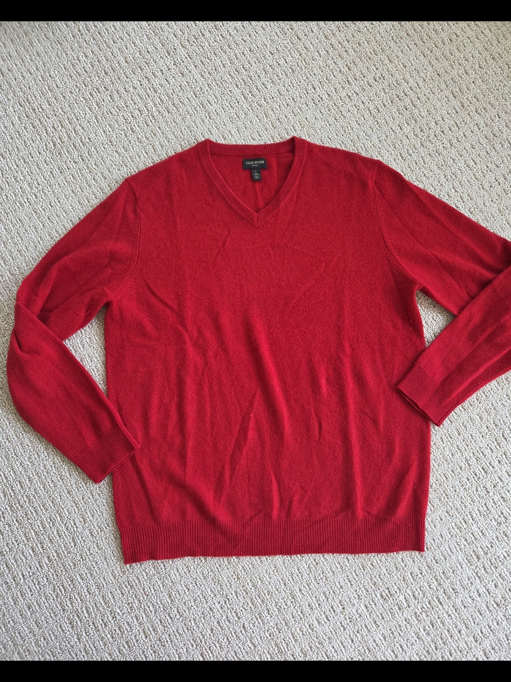 Club Room Men’s Cashmere V-Neck Sweater